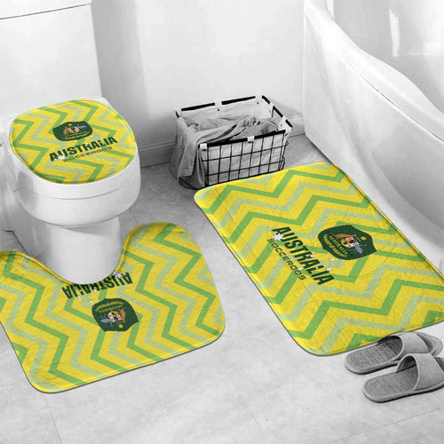 Australia Socceroos 2025 Bathroom Set Forever Golden - Aussie Hoodie