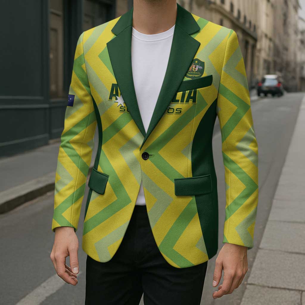 Custom Australia Socceroos 2025 Blazer Forever Golden - Aussie Hoodie