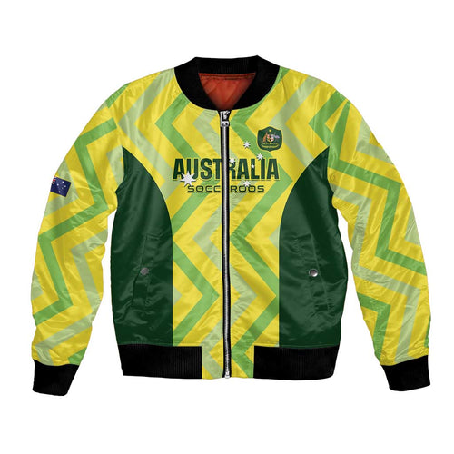 Custom Australia Socceroos 2025 Bomber Jacket Forever Golden - Aussie Hoodie