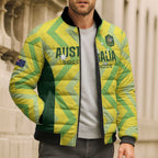 Custom Australia Socceroos 2025 Bomber Puffer Jacket Forever Golden - Aussie Hoodie