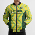 Custom Australia Socceroos 2025 Bomber Puffer Jacket Forever Golden - Aussie Hoodie