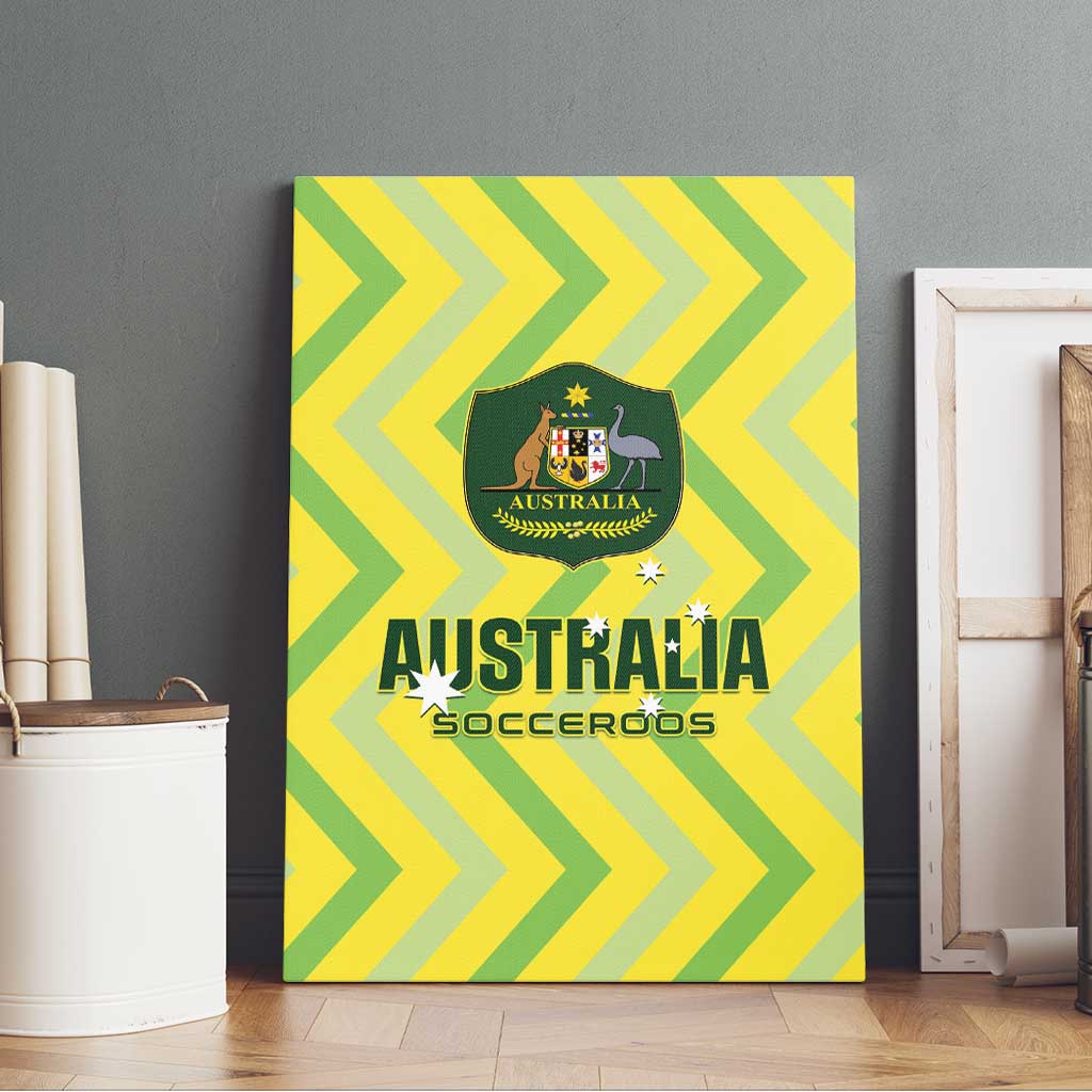 Australia Socceroos 2025 Canvas Wall Art Forever Golden - Aussie Hoodie