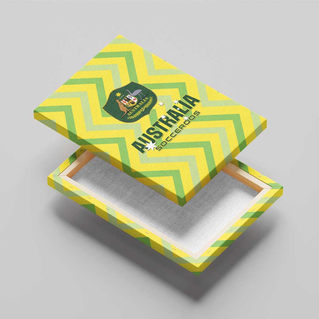 Australia Socceroos 2025 Canvas Wall Art Forever Golden - Aussie Hoodie