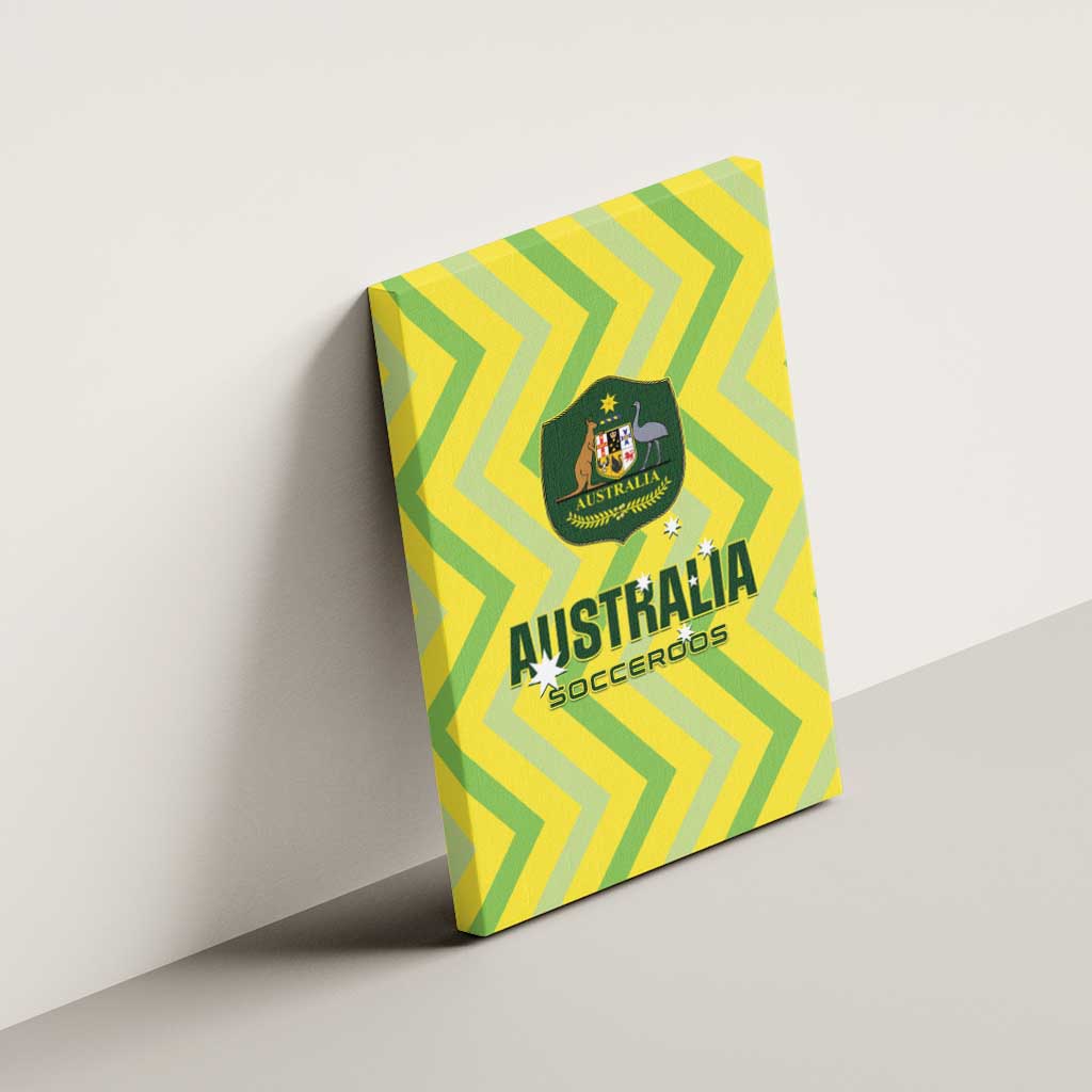 Australia Socceroos 2025 Canvas Wall Art Forever Golden - Aussie Hoodie