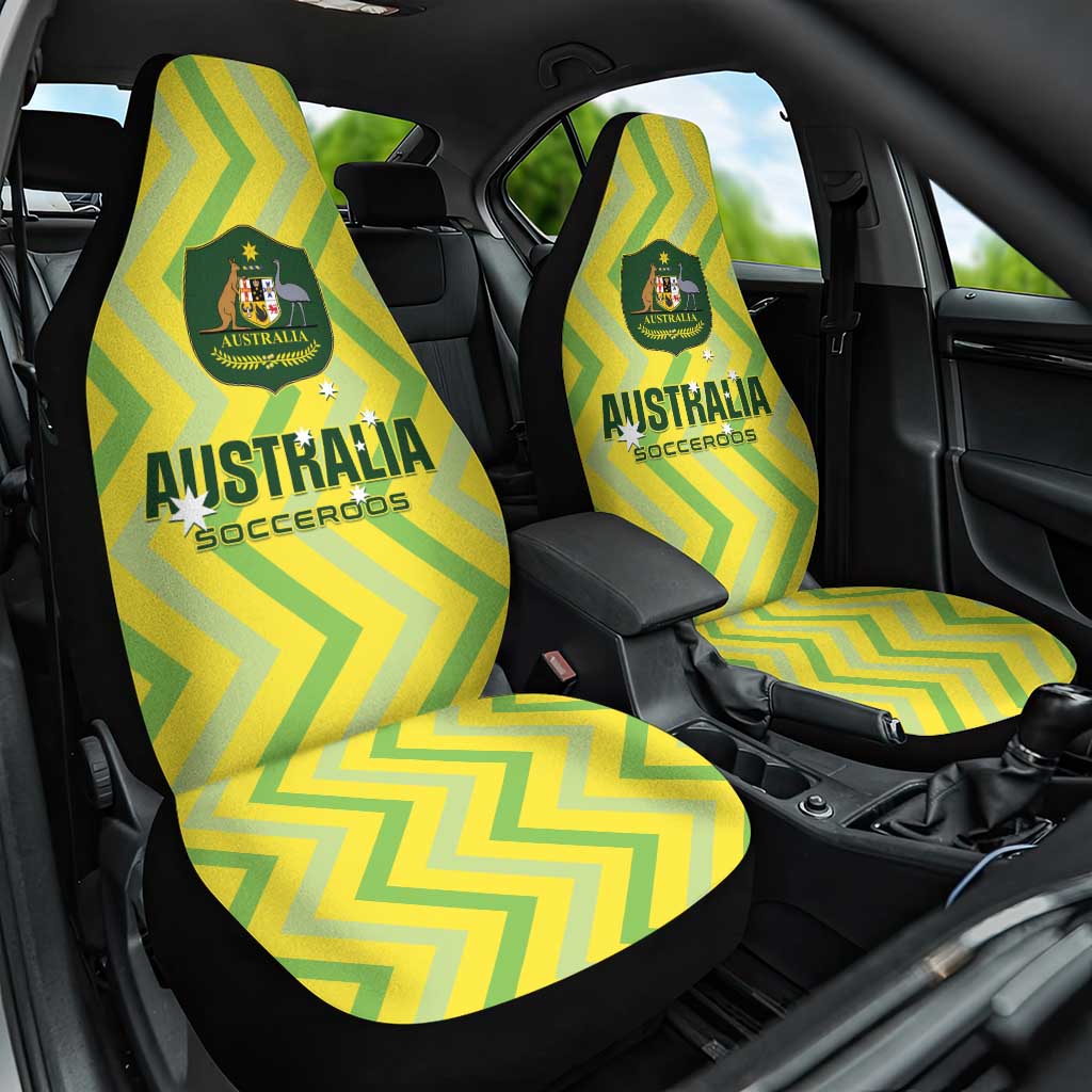 Australia Socceroos 2025 Car Seat Cover Forever Golden - Aussie Hoodie