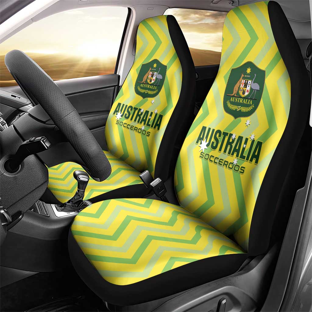 Australia Socceroos 2025 Car Seat Cover Forever Golden - Aussie Hoodie