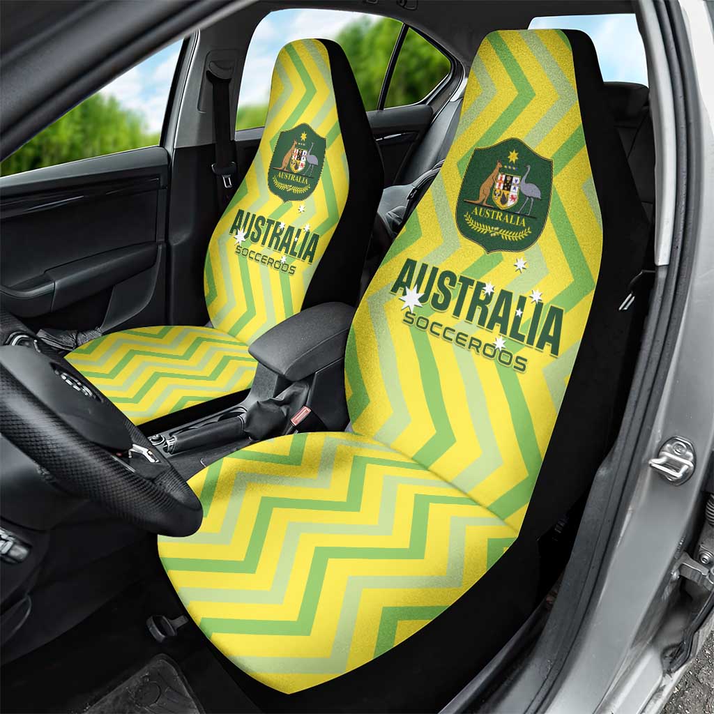 Australia Socceroos 2025 Car Seat Cover Forever Golden - Aussie Hoodie