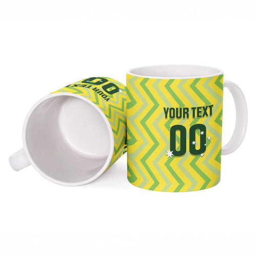 Custom Australia Socceroos 2025 Ceramic Mug Forever Golden - Aussie Hoodie