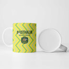 Custom Australia Socceroos 2025 Ceramic Mug Forever Golden - Aussie Hoodie