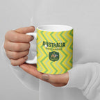 Custom Australia Socceroos 2025 Ceramic Mug Forever Golden - Aussie Hoodie