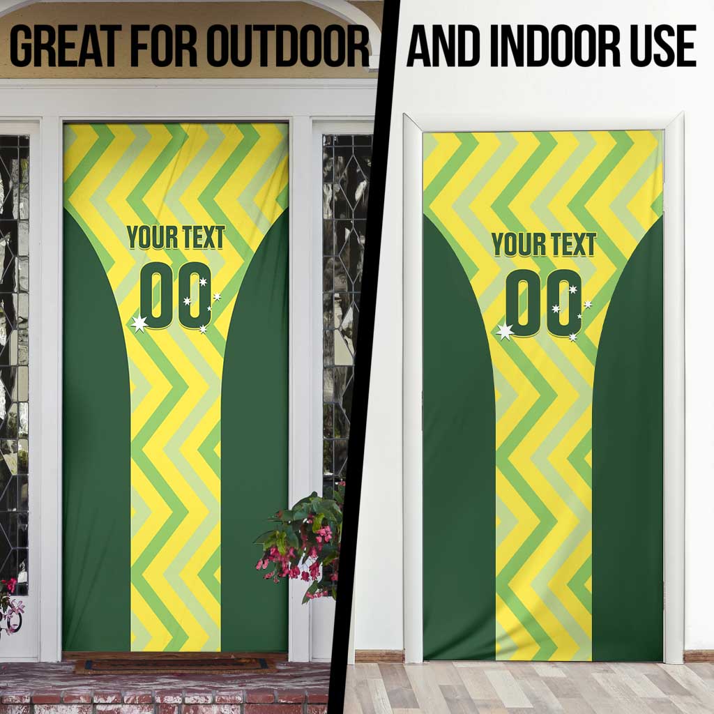 Custom Australia Socceroos 2025 Door Cover Forever Golden - Aussie Hoodie