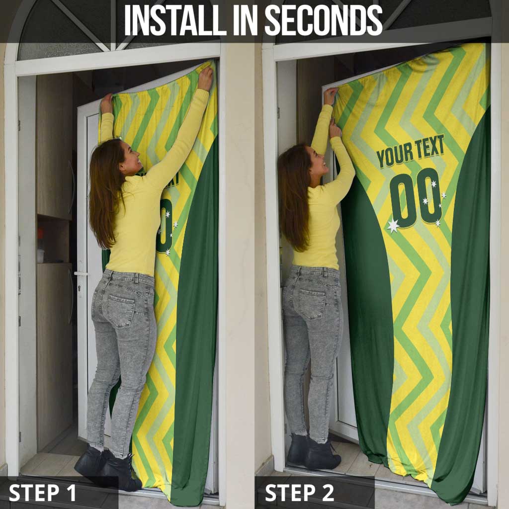 Custom Australia Socceroos 2025 Door Cover Forever Golden - Aussie Hoodie