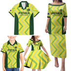 Custom Australia Socceroos 2025 Family Matching Puletasi and Hawaiian Shirt Forever Golden - Aussie Hoodie