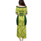 Custom Australia Socceroos 2025 Family Matching Puletasi and Hawaiian Shirt Forever Golden - Aussie Hoodie