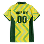 Custom Australia Socceroos 2025 Family Matching Short Sleeve Bodycon Dress and Hawaiian Shirt Forever Golden - Aussie Hoodie