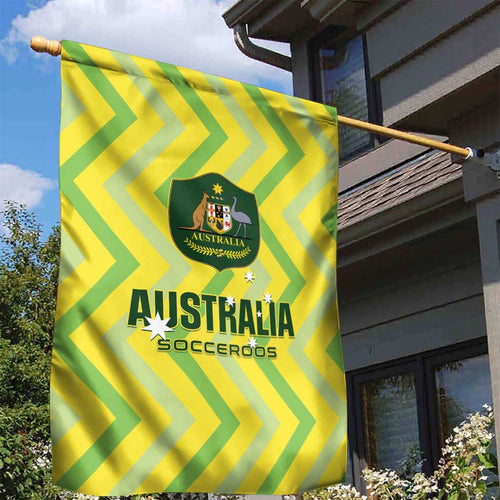Australia Socceroos 2025 Garden Flag Forever Golden - Aussie Hoodie