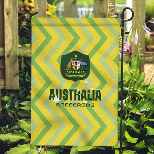Australia Socceroos 2025 Garden Flag Forever Golden - Aussie Hoodie