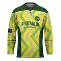 Custom Australia Socceroos 2025 Hockey Jersey Forever Golden - Aussie Hoodie