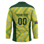 Custom Australia Socceroos 2025 Hockey Jersey Forever Golden - Aussie Hoodie