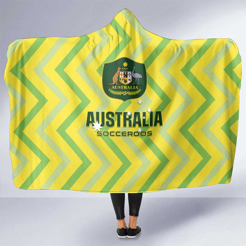 Australia Socceroos 2025 Hooded Blanket Forever Golden - Aussie Hoodie
