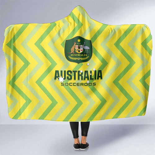 Australia Socceroos 2025 Hooded Blanket Forever Golden - Aussie Hoodie