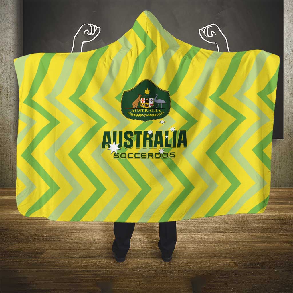 Australia Socceroos 2025 Hooded Blanket Forever Golden - Aussie Hoodie