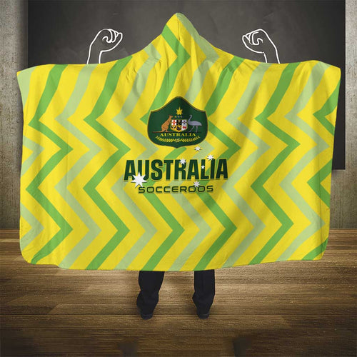 Australia Socceroos 2025 Hooded Blanket Forever Golden - Aussie Hoodie