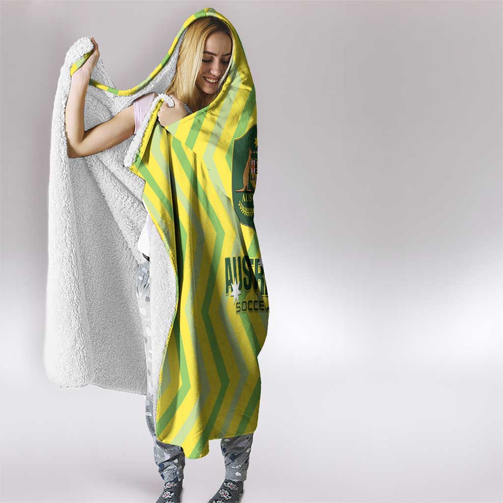 Australia Socceroos 2025 Hooded Blanket Forever Golden - Aussie Hoodie