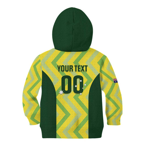 Custom Australia Socceroos 2025 Kid Hoodie Forever Golden - Aussie Hoodie