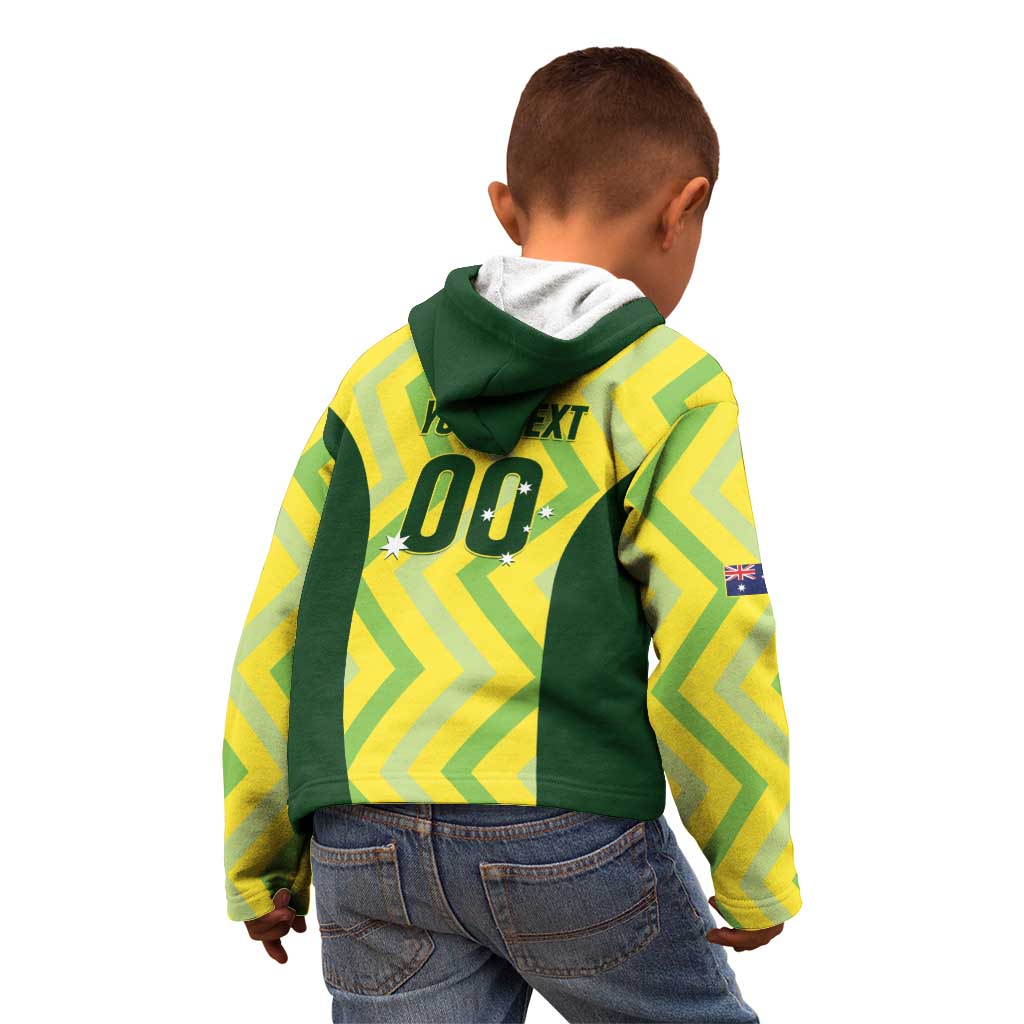 Custom Australia Socceroos 2025 Kid Hoodie Forever Golden - Aussie Hoodie
