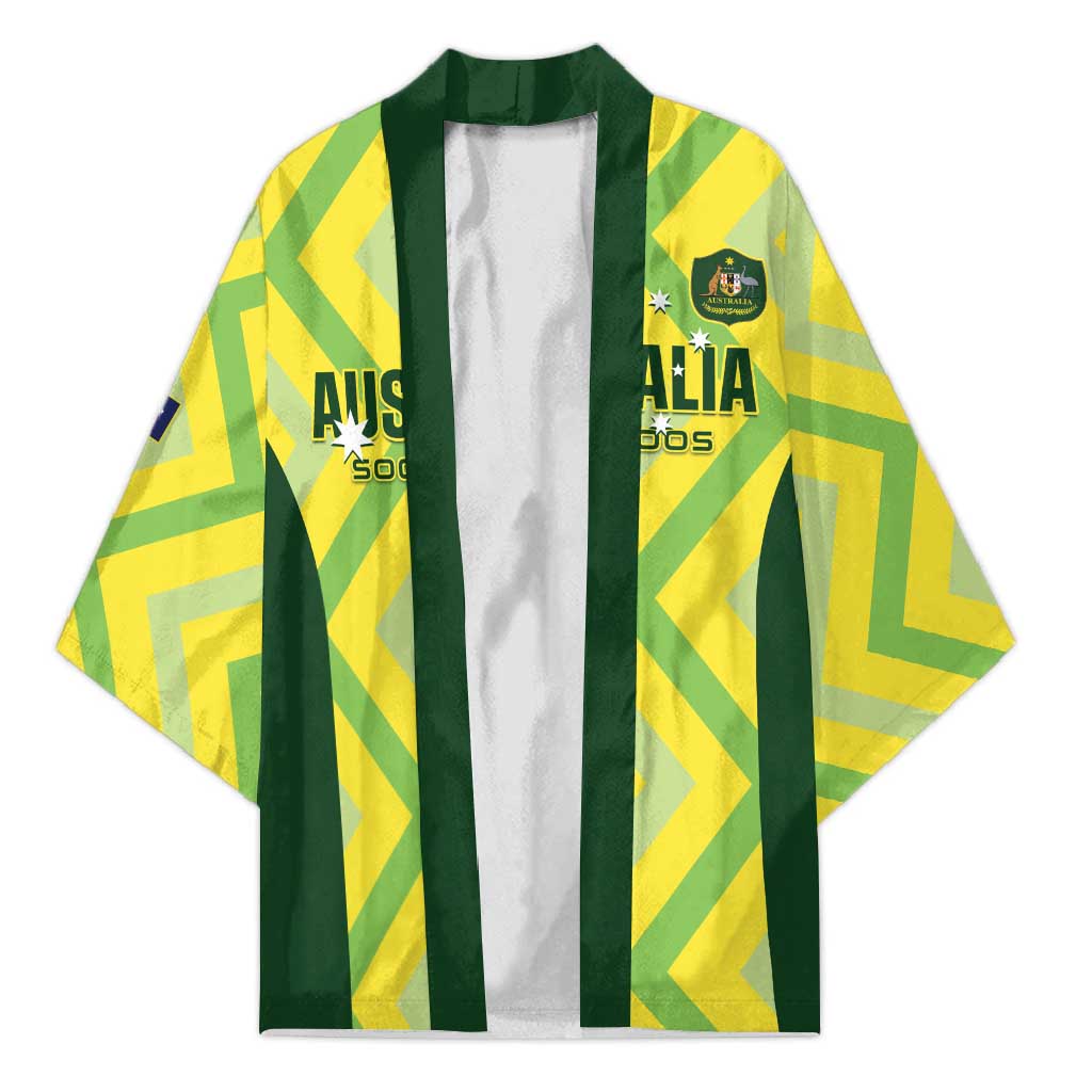 Custom Australia Socceroos 2025 Kimono Forever Golden - Aussie Hoodie