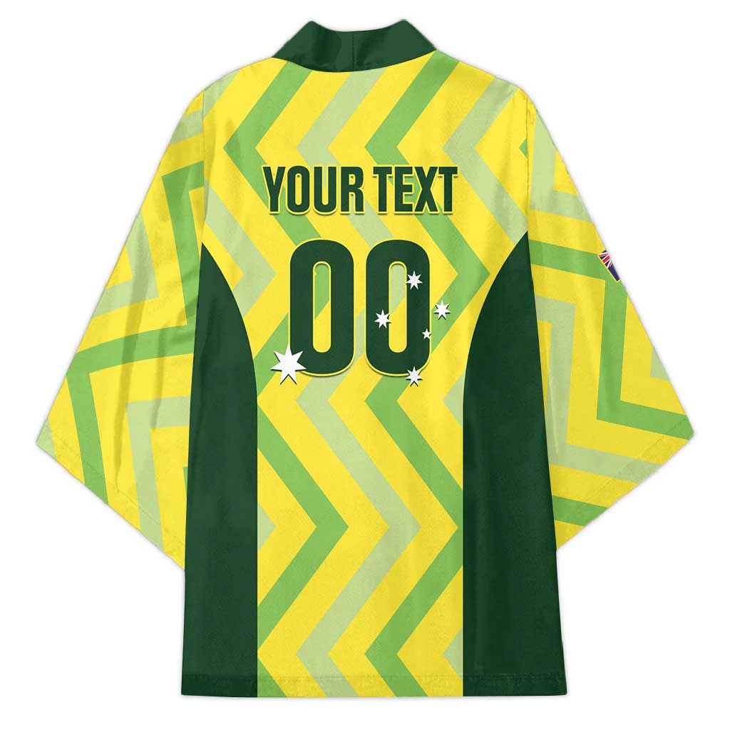 Custom Australia Socceroos 2025 Kimono Forever Golden - Aussie Hoodie