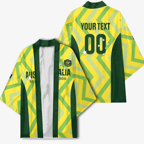 Custom Australia Socceroos 2025 Kimono Forever Golden - Aussie Hoodie