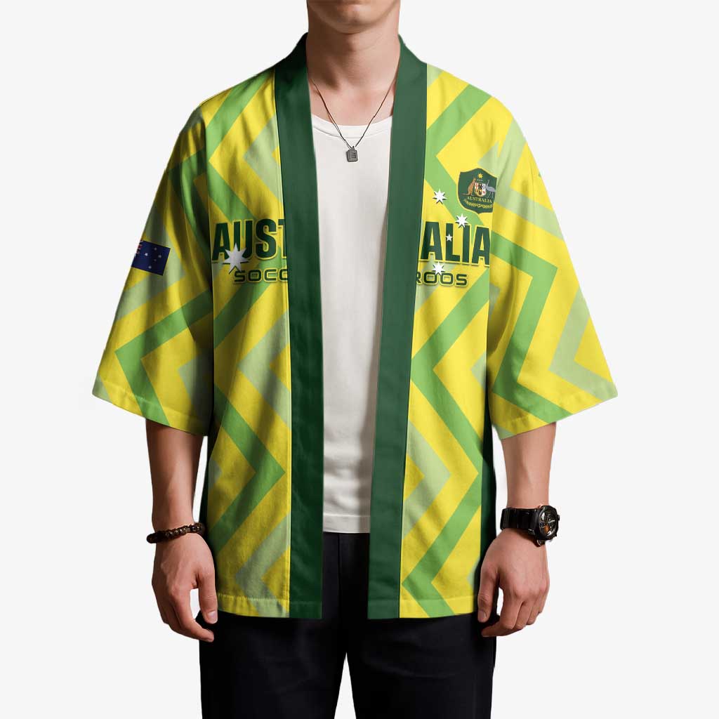 Custom Australia Socceroos 2025 Kimono Forever Golden - Aussie Hoodie