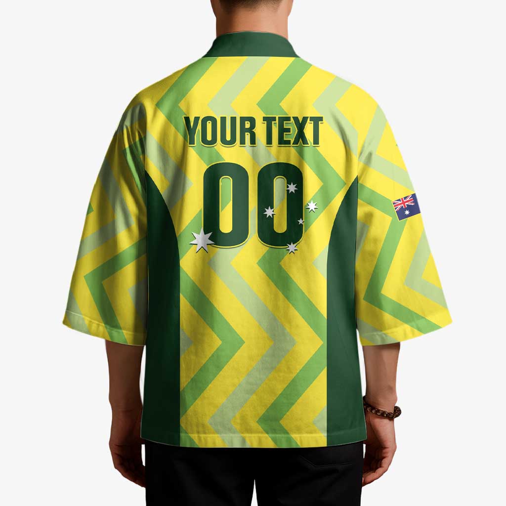 Custom Australia Socceroos 2025 Kimono Forever Golden - Aussie Hoodie