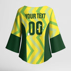 Custom Australia Socceroos 2025 Kimono Sleeve Blouse Forever Golden - Aussie Hoodie