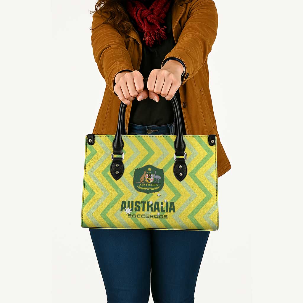 Australia Socceroos 2025 Leather Bag Forever Golden - Aussie Hoodie