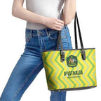 Australia Socceroos 2025 Leather Tote Bag Forever Golden - Aussie Hoodie