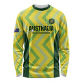 Custom Australia Socceroos 2025 Long Sleeve Shirt Forever Golden - Aussie Hoodie