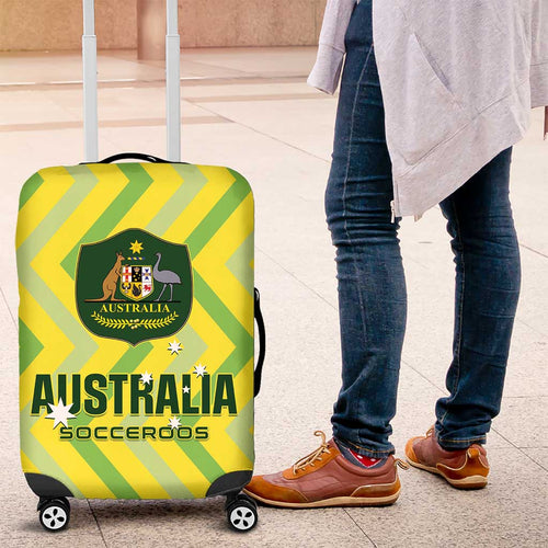 Australia Socceroos 2025 Luggage Cover Forever Golden - Aussie Hoodie