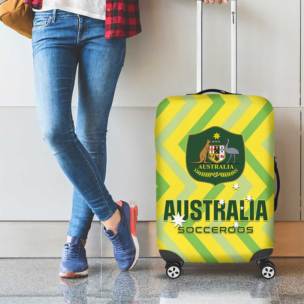 Australia Socceroos 2025 Luggage Cover Forever Golden - Aussie Hoodie
