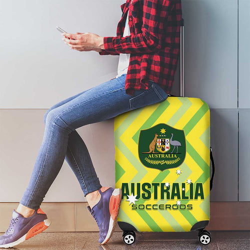 Australia Socceroos 2025 Luggage Cover Forever Golden - Aussie Hoodie