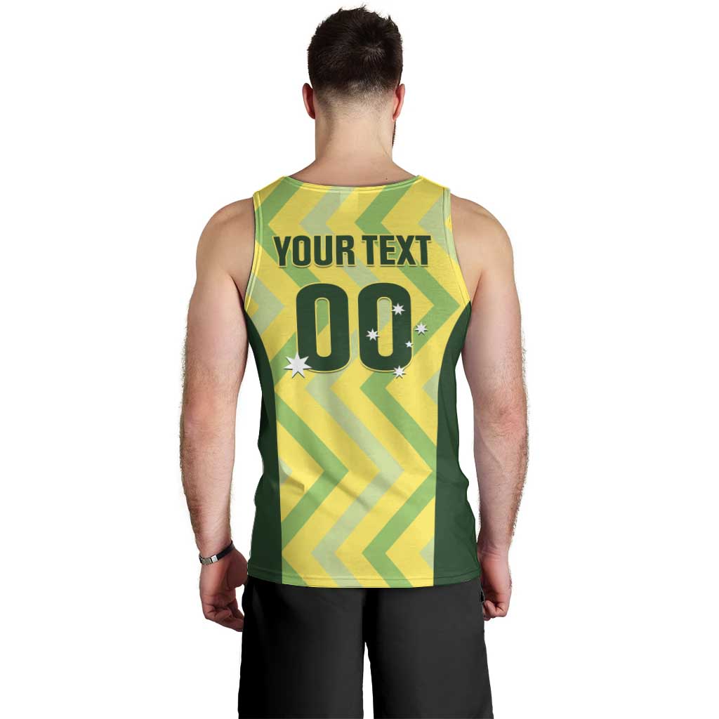 Custom Australia Socceroos 2025 Men Tank Top Forever Golden - Aussie Hoodie