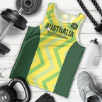 Custom Australia Socceroos 2025 Men Tank Top Forever Golden - Aussie Hoodie