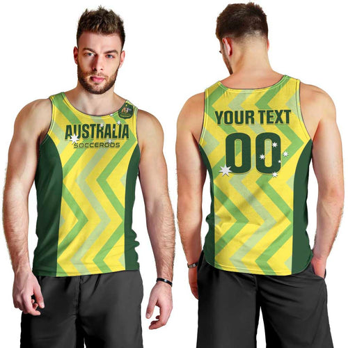 Custom Australia Socceroos 2025 Men Tank Top Forever Golden - Aussie Hoodie