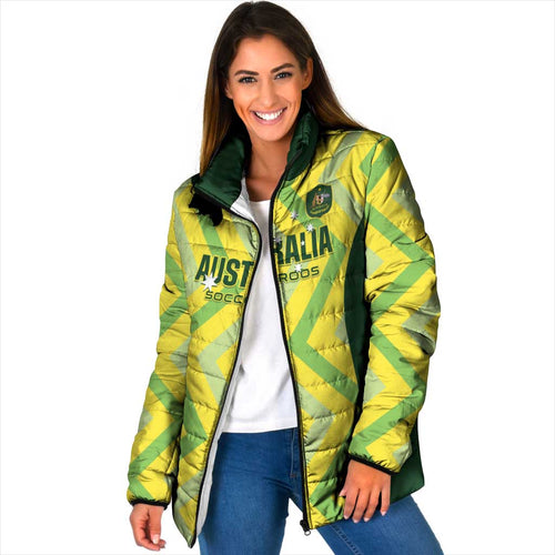Custom Australia Socceroos 2025 Padded Jacket Forever Golden - Aussie Hoodie