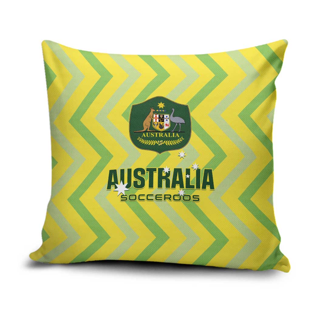 Australia Socceroos 2025 Pillow Cover Forever Golden - Aussie Hoodie
