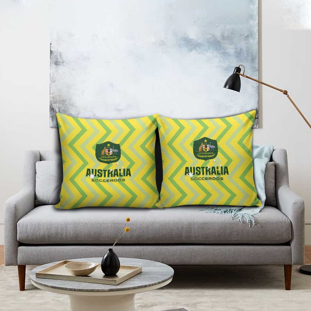 Australia Socceroos 2025 Pillow Cover Forever Golden - Aussie Hoodie