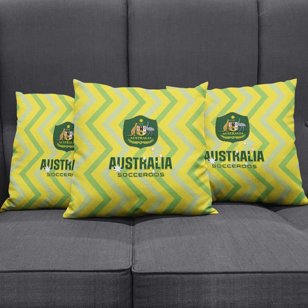 Australia Socceroos 2025 Pillow Cover Forever Golden - Aussie Hoodie