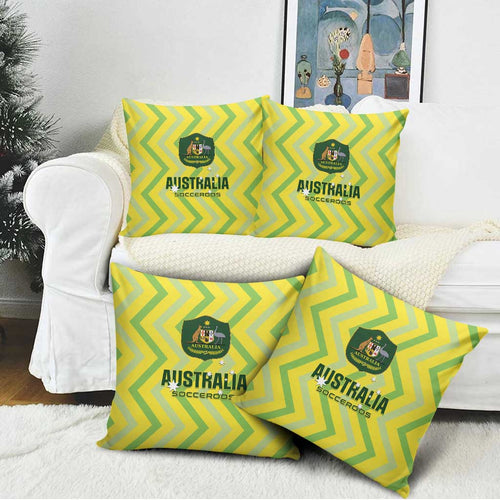 Australia Socceroos 2025 Pillow Cover Forever Golden - Aussie Hoodie